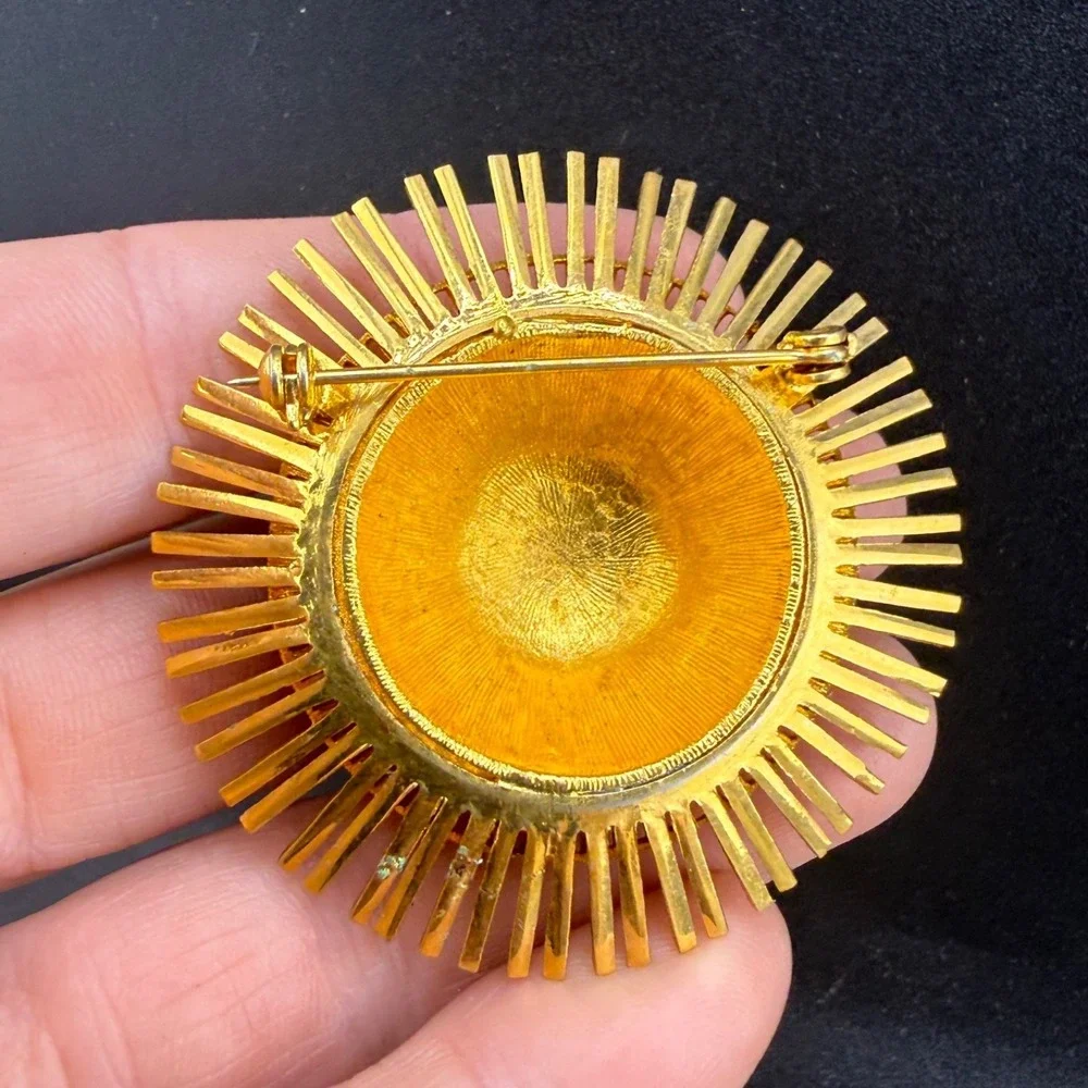 Vintage‎ Atomic Brooch Lot of 2 Gold Tone